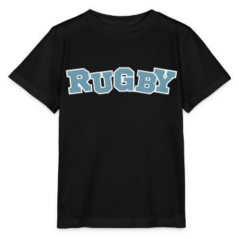 Rugby : clair, puissant, classique - T-shirt bio MINI CREATOR Stanley/Stella Enfant - noir - Devant - Mikhail (115cm)