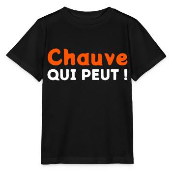 Chauve qui peut ! - T-shirt bio MINI CREATOR Stanley/Stella Enfant - noir - Devant - Mikhail (115cm)