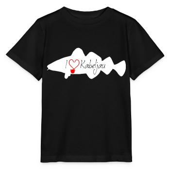J’adore le blanc de morue - T-shirt bio MINI CREATOR Stanley/Stella Enfant - noir - Devant - Mikhail (115cm)