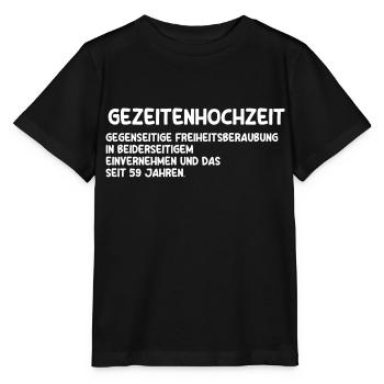 Marriage Tidal Wedding 59 Years Married Wedding - Stanley/Stella MINI CREATOR Kids’ T-Shirt - black - Front - Mikhail (115cm)