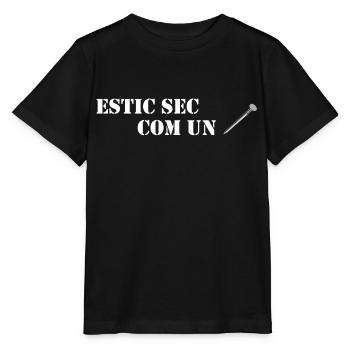 Estic sec com un clau - T-shirt bio MINI CREATOR Stanley/Stella Enfant - noir - Devant - Mikhail (115cm)