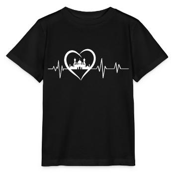 battement de cœur mosquée - T-shirt bio MINI CREATOR Stanley/Stella Enfant - noir - Devant - Mikhail (115cm)