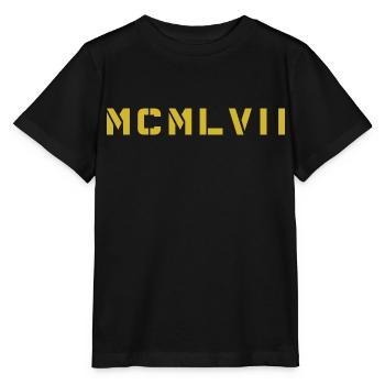 Römische Zahl Geburtsjahr Made in 1957 - Stanley/Stella Kinder T-Shirt MINI CREATOR  - Schwarz - Vorne - Mikhail (115cm)