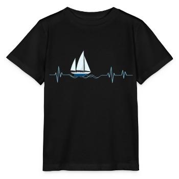 Heartbeat Veil - Gift Idea - Stanley/Stella MINI CREATOR Kids’ T-Shirt - black - Front - Mikhail (115cm)