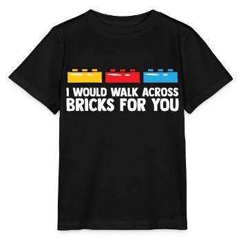 Brick Builder Toys Blocks Clamping Blocks Bricks - Stanley/Stella MINI CREATOR Kids’ T-Shirt - black - Front - Mikhail (115cm)