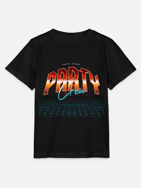 Party Crew - Stanley/Stella Kinder T-Shirt MINI CREATOR - Schwarz