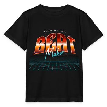 Beat Maker - Stanley/Stella Kinder T-Shirt MINI CREATOR  - Schwarz - Vorne - Mikhail (115cm)