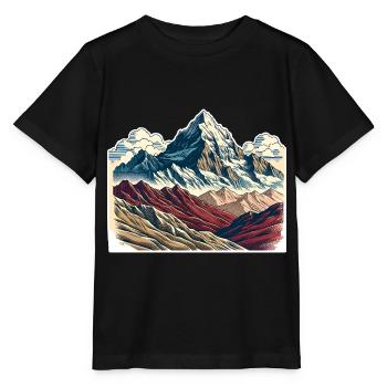 Montagnes - T-shirt bio MINI CREATOR Stanley/Stella Enfant - noir - Devant - Mikhail (115cm)