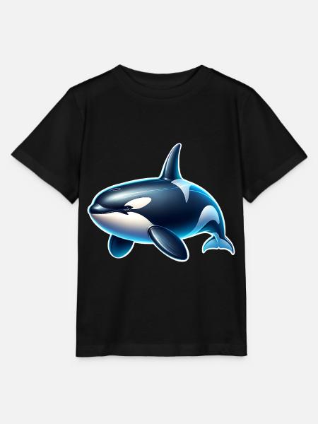 Orca Schwertwal - Stanley/Stella Kinder T-Shirt MINI CREATOR  - Schwarz