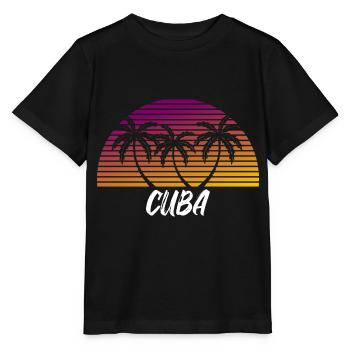 Cuba - T-shirt bio MINI CREATOR Stanley/Stella Enfant - noir - Devant - Mikhail (115cm)