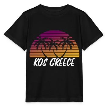 Kos Greece - Stanley/Stella MINI CREATOR Kids’ T-Shirt - black - Front - Mikhail (115cm)