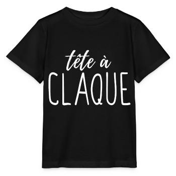 Tète à claque - T-shirt bio MINI CREATOR Stanley/Stella Enfant - noir - Devant - Mikhail (115cm)