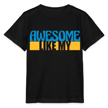 Template Vorlage Awesome Like - Stanley/Stella MINI CREATOR Kids’ T-Shirt - black - Front - Mikhail (115cm)