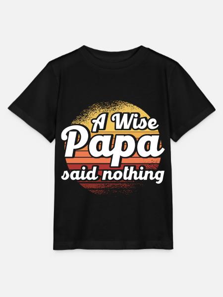 Klug Vater Vati Papa - Stanley/Stella Kinder T-Shirt MINI CREATOR - Schwarz