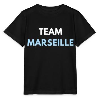 TEAM MARSEILLE FOOT - T-shirt bio MINI CREATOR Stanley/Stella Enfant - noir - Devant - Mikhail (115cm)