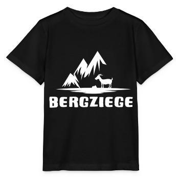 bergwandern bergziege alpin bergziel via ferrata - Stanley/Stella Kinder T-Shirt MINI CREATOR  - Schwarz - Vorne - Mikhail (115cm)