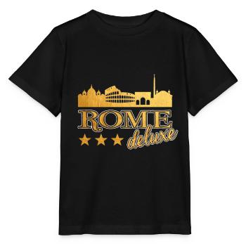 Rome Rome Italy City Skyline Home Love - Stanley/Stella MINI CREATOR Kids’ T-Shirt - black - Front - Mikhail (115cm)