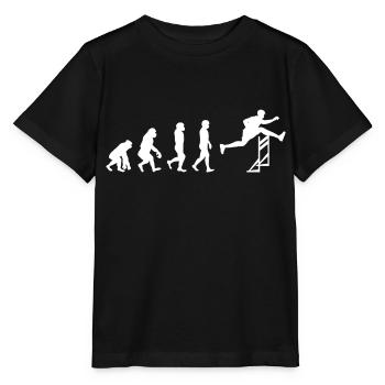 Hurdles Hurdling Hurdler Running Runner Evolution - Stanley/Stella MINI CREATOR Kids’ T-Shirt - black - Front - Mikhail (115cm)