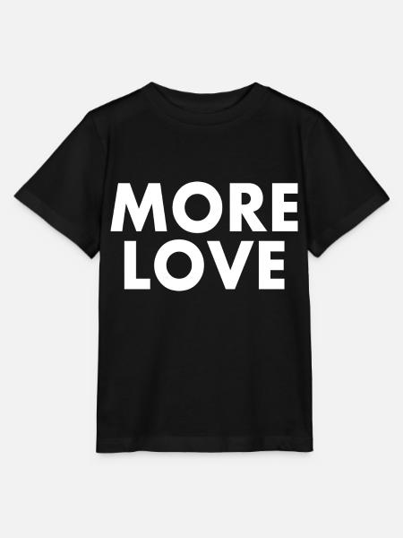 More love - Stanley/Stella Kinder T-Shirt MINI CREATOR  - Schwarz