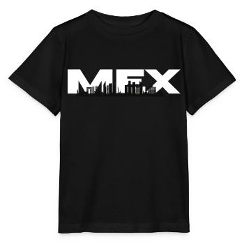 Mexico city skyline - Stanley/Stella MINI CREATOR Kids’ T-Shirt - black - Front - Mikhail (115cm)