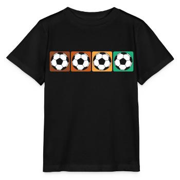 Coupe du monde des supporters de football - T-shirt bio MINI CREATOR Stanley/Stella Enfant - noir - Devant - Mikhail (115cm)