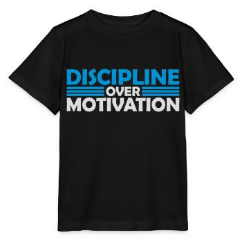 Citation de discipline sur la motivation - T-shirt bio MINI CREATOR Stanley/Stella Enfant - noir - Devant - Mikhail (115cm)