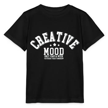 Creative mood - T-shirt bio MINI CREATOR Stanley/Stella Enfant - noir - Devant - Mikhail (115cm)