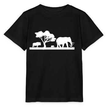 Safari Zoo Animal Safari Zoo - T-shirt bio MINI CREATOR Stanley/Stella Enfant - noir - Devant - Mikhail (115cm)