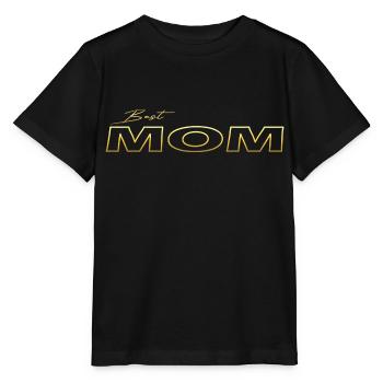 Best Mom gold - Stanley/Stella Kinder T-Shirt MINI CREATOR  - Schwarz - Vorne - Mikhail (115cm)