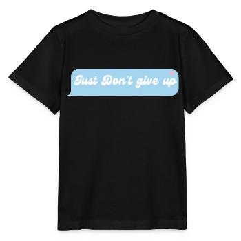 Einfach nicht aufgeben - Stanley/Stella Kinder T-Shirt MINI CREATOR  - Schwarz - Vorne - Mikhail (115cm)