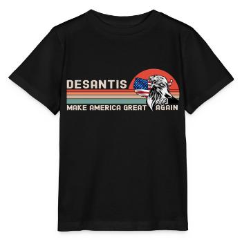 Ron DeSantis 2024 - Make America Florida, États-Unis - T-shirt bio MINI CREATOR Stanley/Stella Enfant - noir - Devant - Mikhail (115cm)