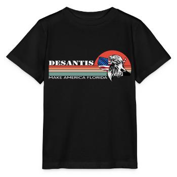 Ron DeSantis 2024 - Make America Florida, États-Unis - T-shirt bio MINI CREATOR Stanley/Stella Enfant - noir - Devant - Mikhail (115cm)