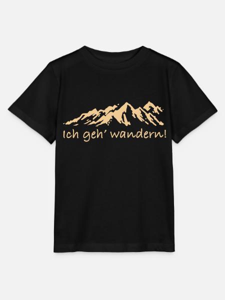 Ich geh' wandern - Stanley/Stella Kinder T-Shirt MINI CREATOR - Schwarz