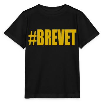 BAC. BACCALAUREAT. BREVET. DNB. EXAMEN. BRAVO - T-shirt bio MINI CREATOR Stanley/Stella Enfant - noir - Devant - Mikhail (115cm)