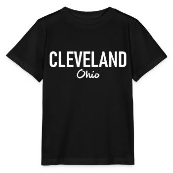 Cleveland - Ohio - USA - United States of America - Stanley/Stella MINI CREATOR Kids’ T-Shirt - black - Front - Mikhail (115cm)
