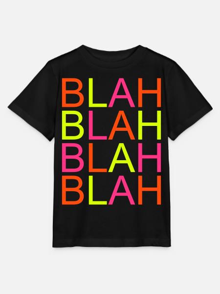 blah blah - Stanley/Stella Kinder T-Shirt MINI CREATOR - Schwarz