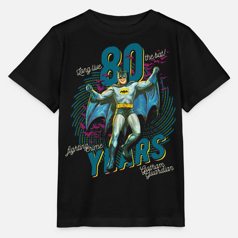 Batman 80 Ans Vintage - T-shirt bio MINI CREATOR Stanley/Stella Enfant - noir