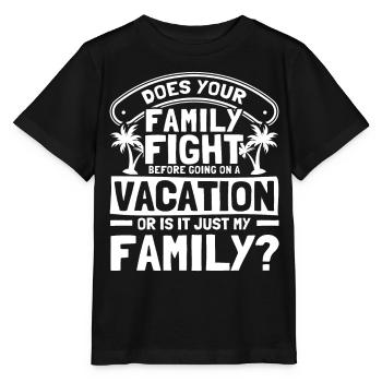 Road Trip Holiday Family Holiday Family Gift - Stanley/Stella MINI CREATOR Kids’ T-Shirt - black - Front - Mikhail (115cm)