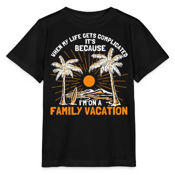 Road Trip Holiday Family Holiday Family Gift - Stanley/Stella MINI CREATOR Kids’ T-Shirt - black - Front - Mikhail (115cm)