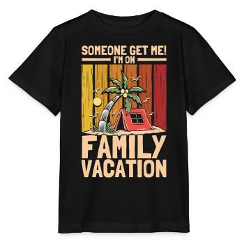Road Trip Holiday Family Holiday Family Gift - Stanley/Stella MINI CREATOR Kids’ T-Shirt - black - Front - Mikhail (115cm)