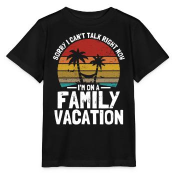 Road Trip Holiday Family Holiday Family Gift - Stanley/Stella MINI CREATOR Kids’ T-Shirt - black - Front - Mikhail (115cm)