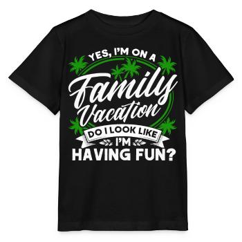Road Trip Holiday Family Holiday Family Gift - Stanley/Stella MINI CREATOR Kids’ T-Shirt - black - Front - Mikhail (115cm)