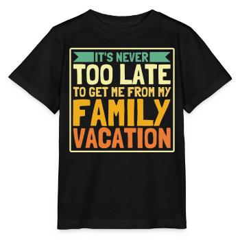Road Trip Holiday Family Holiday Family Gift - Stanley/Stella MINI CREATOR Kids’ T-Shirt - black - Front - Mikhail (115cm)