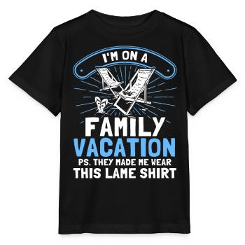 Road Trip Holiday Family Holiday Family Gift - Stanley/Stella MINI CREATOR Kids’ T-Shirt - black - Front - Mikhail (115cm)