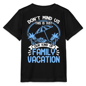 Road Trip Holiday Family Holiday Family Gift - Stanley/Stella MINI CREATOR Kids’ T-Shirt - black - Front - Mikhail (115cm)
