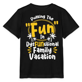Road Trip Holiday Family Holiday Family Gift - Stanley/Stella MINI CREATOR Kids’ T-Shirt - black - Front - Mikhail (115cm)