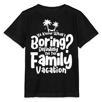 Road Trip Holiday Family Holiday Family Gift - Stanley/Stella MINI CREATOR Kids’ T-Shirt - black - Front - Mikhail (115cm)
