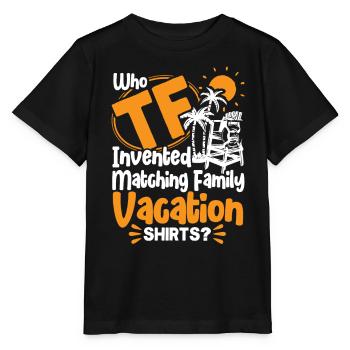 Road Trip Holiday Family Holiday Family Gift - Stanley/Stella MINI CREATOR Kids’ T-Shirt - black - Front - Mikhail (115cm)