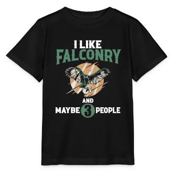 Élevage de faucons - T-shirt bio MINI CREATOR Stanley/Stella Enfant - noir - Devant - Mikhail (115cm)