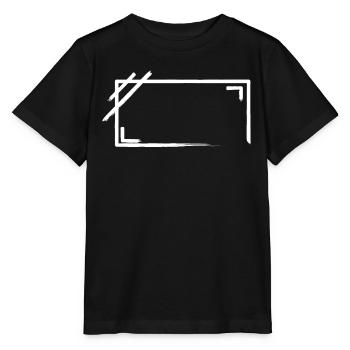 Verwitterter Rechteckiger Rahmen Striche - Stanley/Stella Kinder T-Shirt MINI CREATOR  - Schwarz - Vorne - Mikhail (115cm)